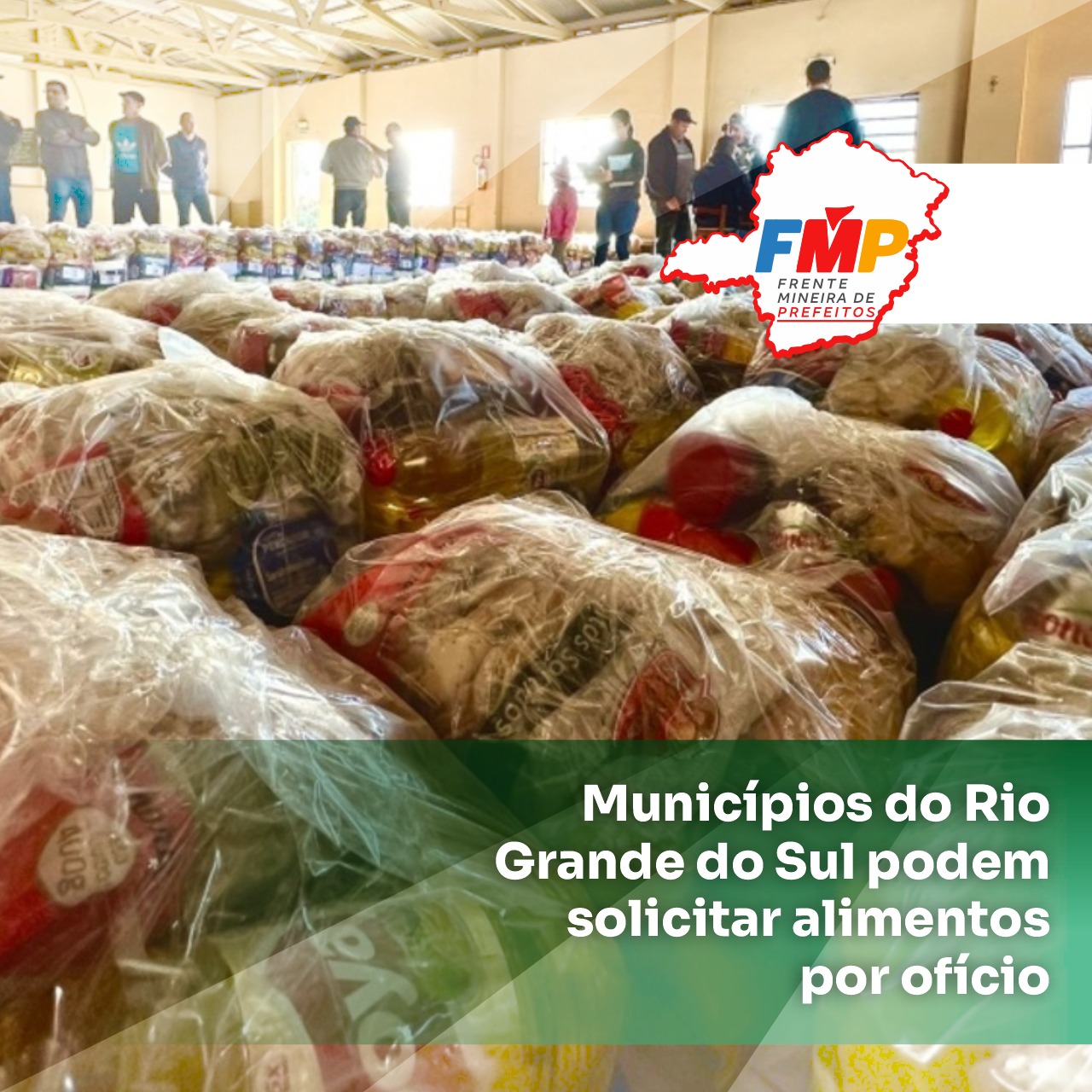 Municípios do Rio Grande do Sul podem solicitar alimentos por ofício